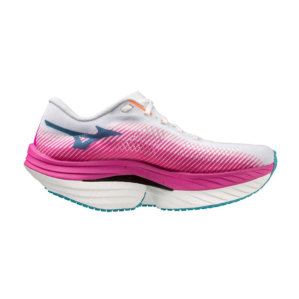 MIZUNO Wave Rebellion Pro, Damen, White/ Silver/ 807 C