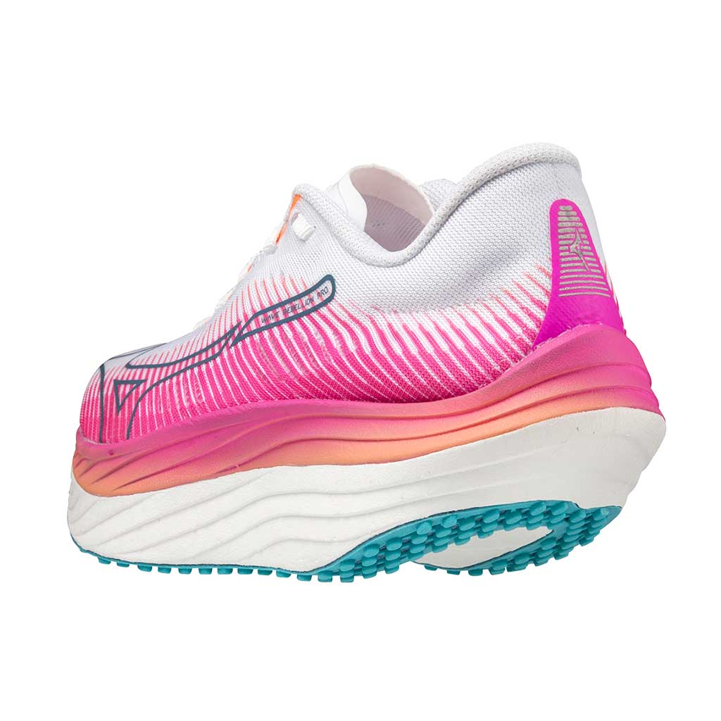 MIZUNO Wave Rebellion Pro, Damen, White/ Silver/ 807 C