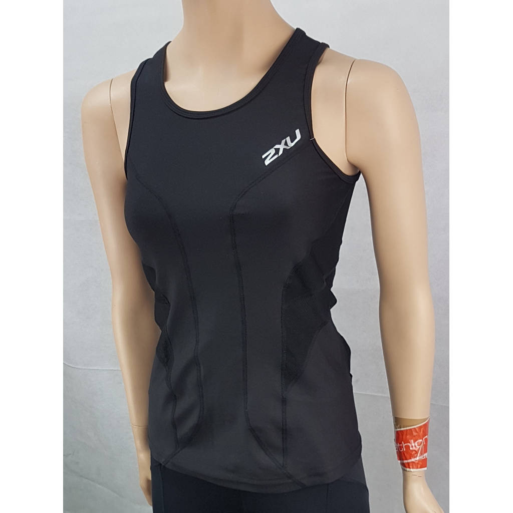 2XU Long Distance Tri Singlet, Damen, schwarz