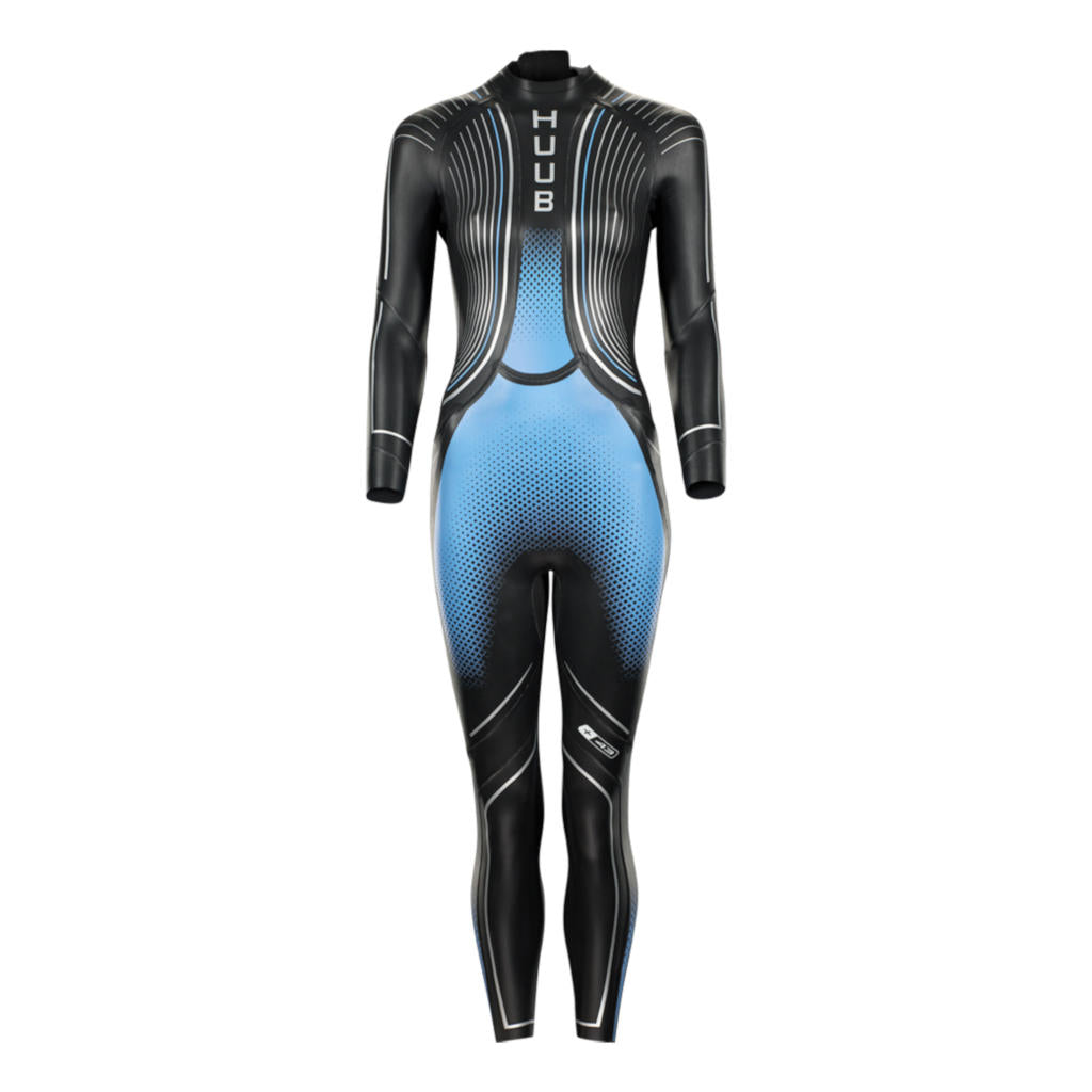 Huub Brownlee Agilis 3:3, Neoprenanzug, schwarz/blau, Damen, 2022