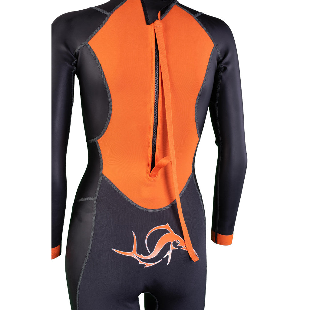 Sailfish Atlantic 2, Neoprenanzug, Damen, schwarz/orange, 2024