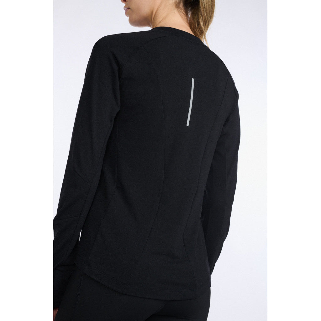 2XU Ignition Base Layer Longsleeve, Damen, Black/Silver Reflective