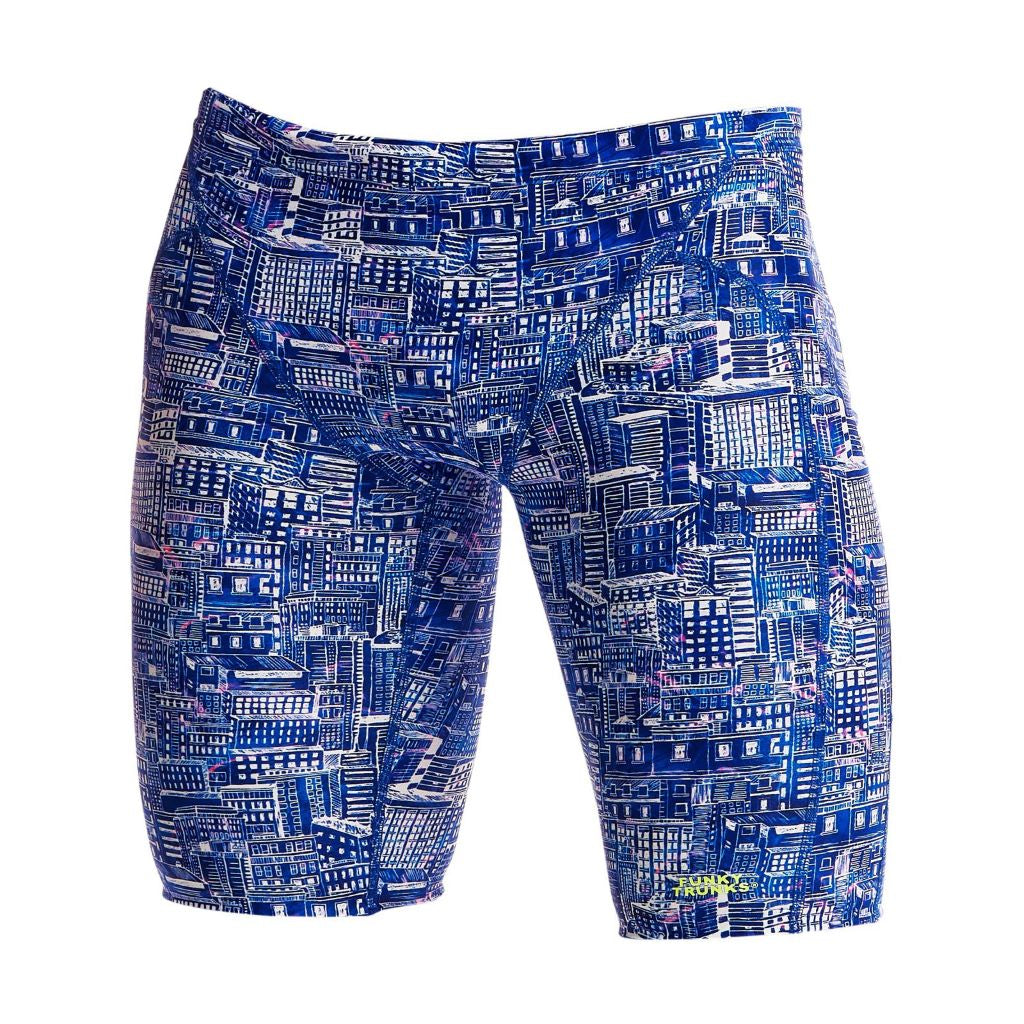 Way Funky, Mother Funky, Funky Trunks Mens Training Jammers Sky City, Badehose, Herren