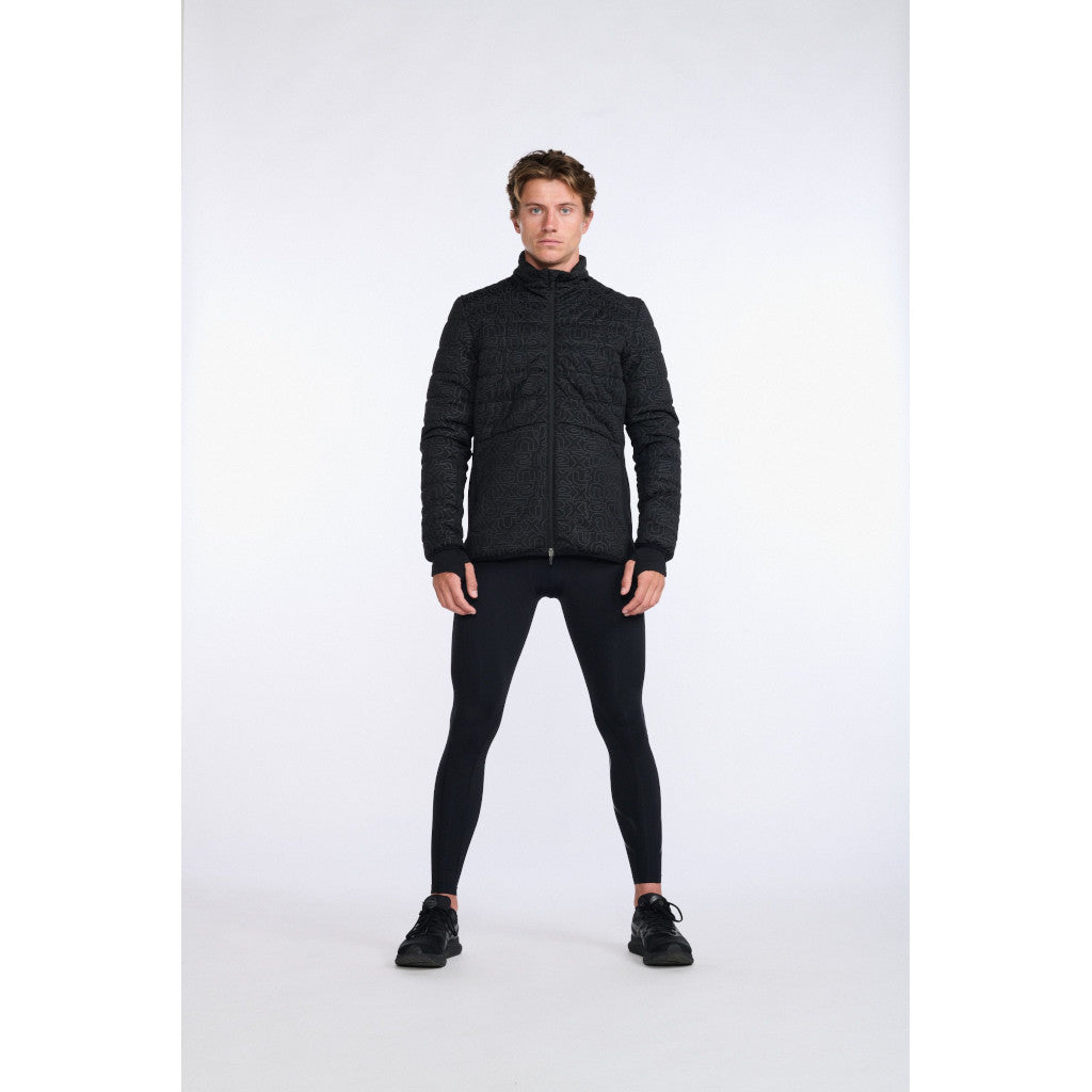 2XU Ignition Insulation Jacket, Herren, Black/Abstract Monogram