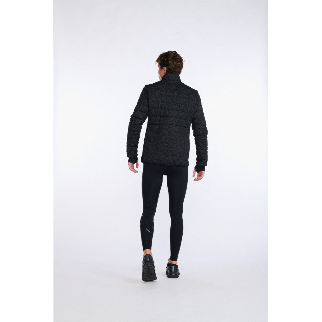 2XU Ignition Insulation Jacket, Herren, Black/Abstract Monogram