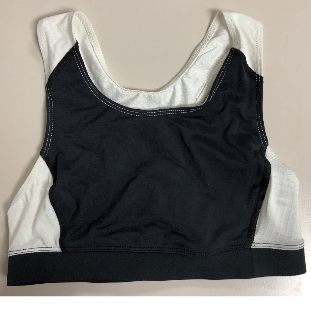 Pearl Izumi leichtes Bustier, Singlet, schwarz/weiß, mit Verfärbungen