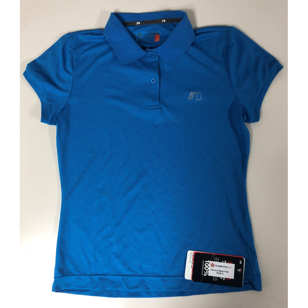 Newline Base Polo Tee, Laufshirt, blau, Damen, Größe S