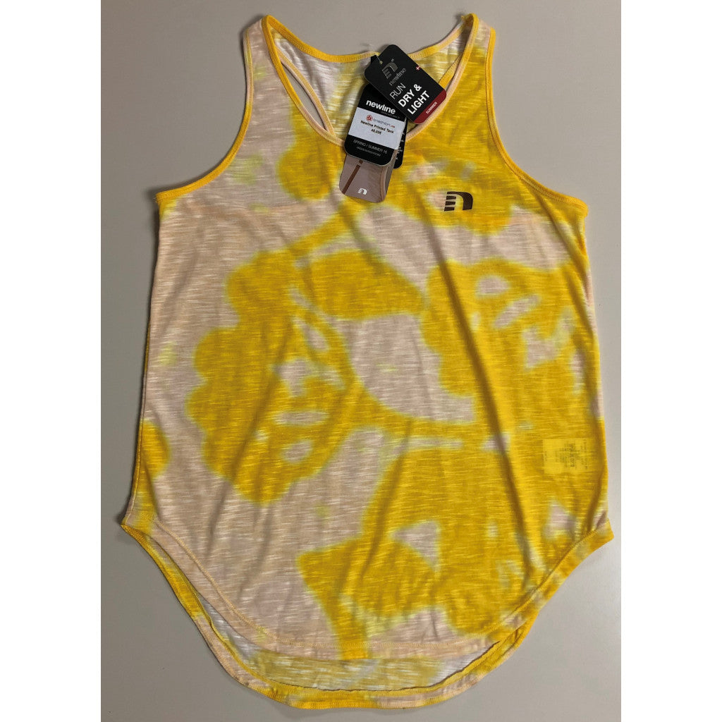 Newline Imotion Printed Tank, Laufshirt, Damen, gelb, Größe M