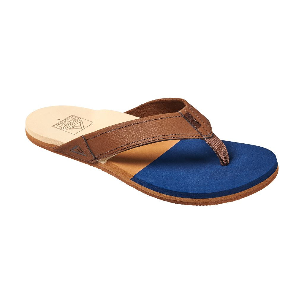 REEF Sandale Herren Tri Newport, navy/tan, braun/blau, Flipflop