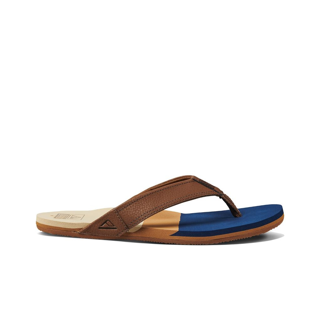 REEF Sandale Herren Tri Newport, navy/tan, braun/blau, Flipflop