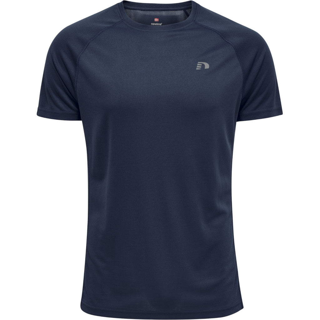 Newline Men Core Running T-Shirt S/S, Herren, black iris, dunkelblau