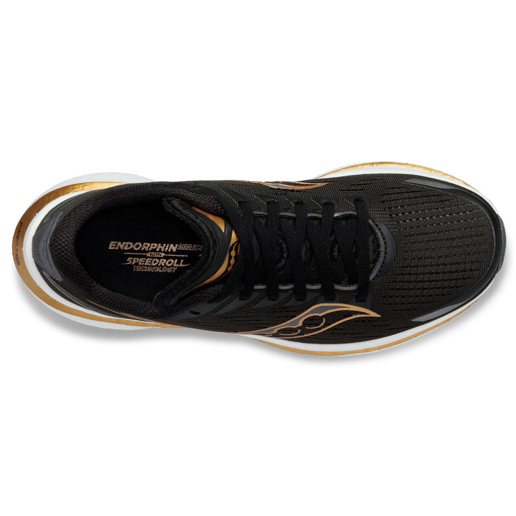 Saucony Endorphin Speed 3, Damen, black/goldstruck, schwarz/weiß/gold