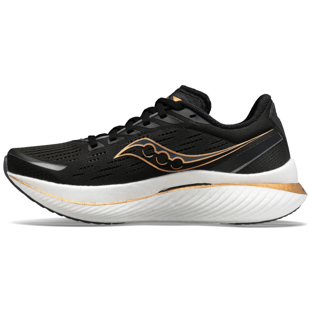 Saucony Endorphin Speed 3, Damen, black/goldstruck, schwarz/weiß/gold