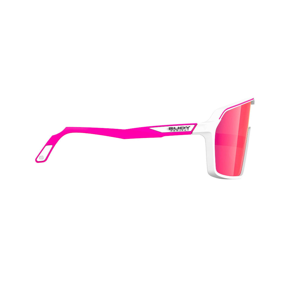 RUDY Project Sun.Spinshield White/Pink Fluo M. - MLS Red, Radbrille, Sportbrille, weiß/pink