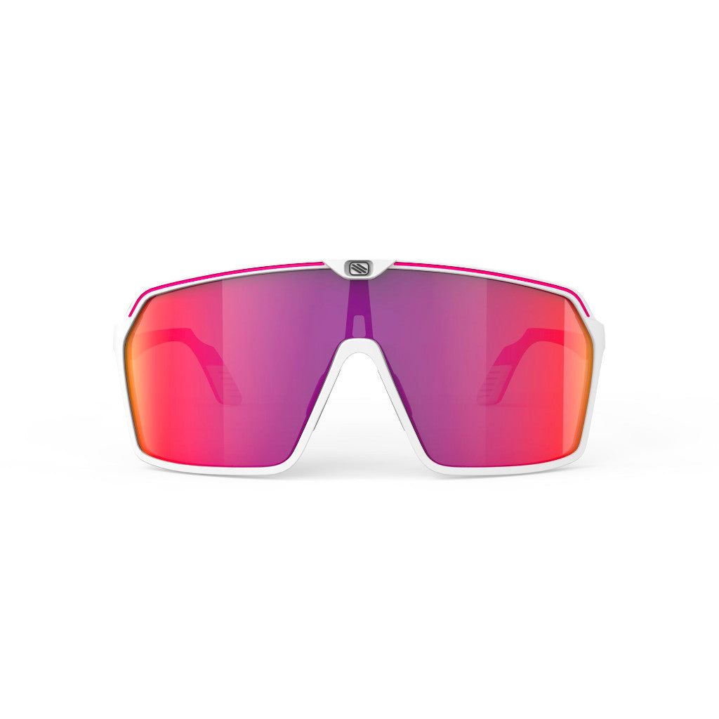 RUDY Project Sun.Spinshield White/Pink Fluo M. - MLS Red, Radbrille, Sportbrille, weiß/pink