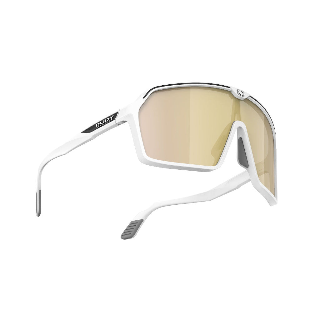 RUDY Project SPINSHIELD White Matte - MLS Gold, Radbrille, Sportbrille, weiß