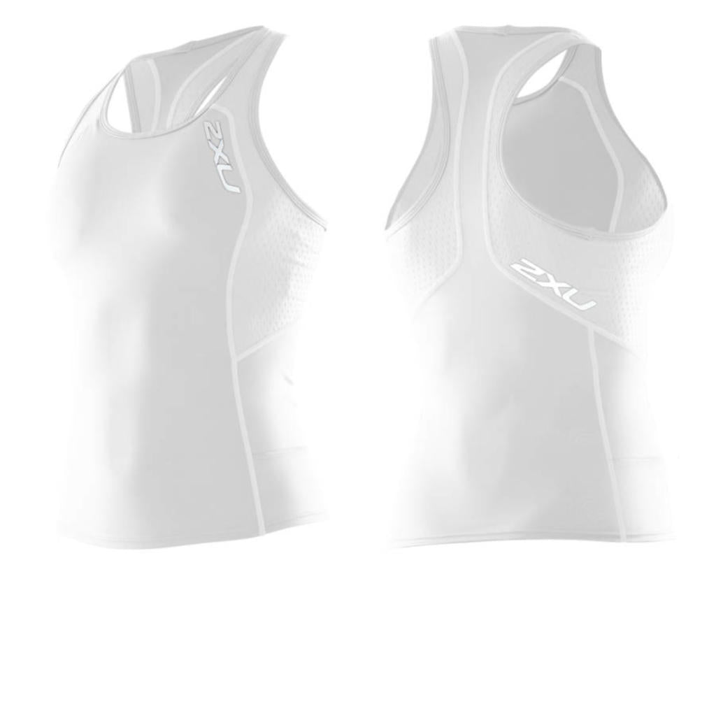 2XU Comp Tri Singlet, Damen, weiß